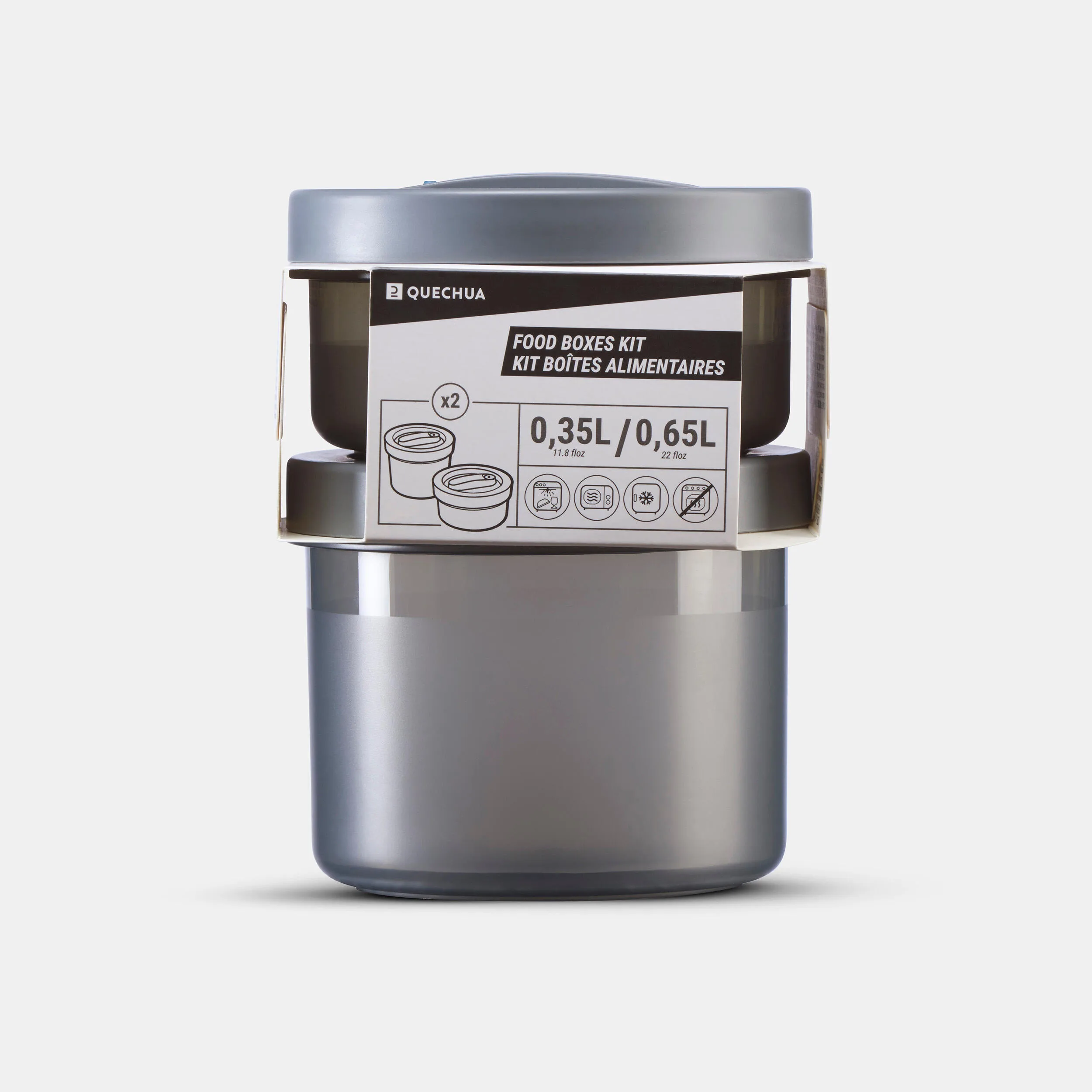 ست ظروف غذای درب‌بسته – 0.35/0.65 لیتر – 2 عددی