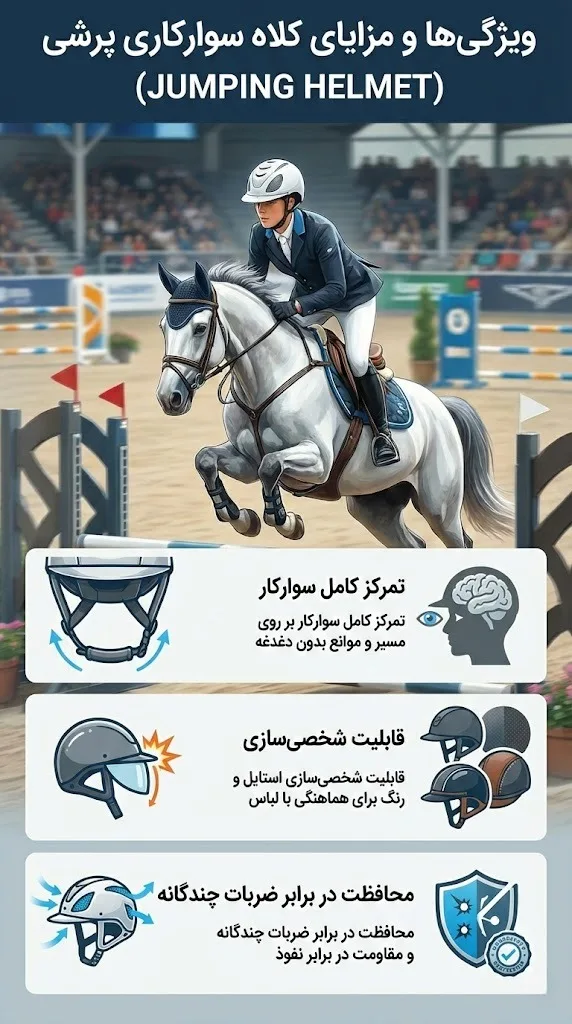کلاه سوارکاری پرشی (Jumping Helmet)